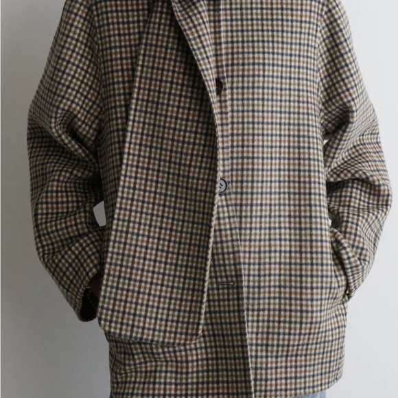 COS Jackets & Blazers - COS Double Faced Wool Blend Scarf Jacket